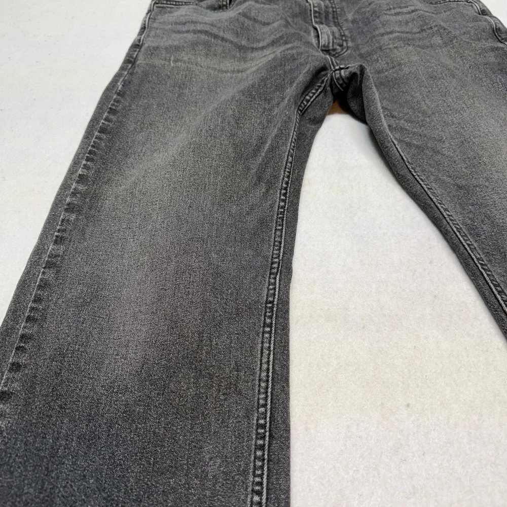 Levis 505 Jeans Mens 38x29 Black Denim Cotton‎ Faded Workwear Straight Leg Adult